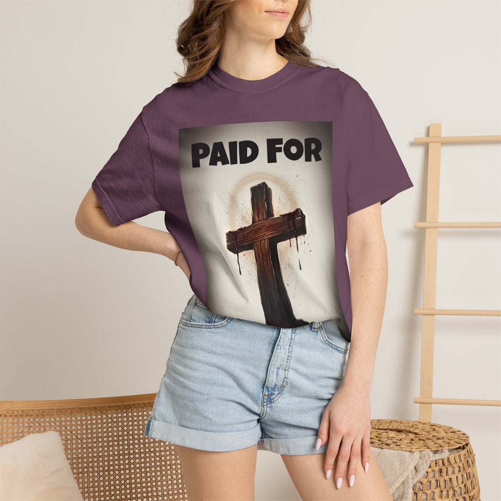 Paid For Cross T-Shirt — Christian Rom 10:13 Faith Tee
