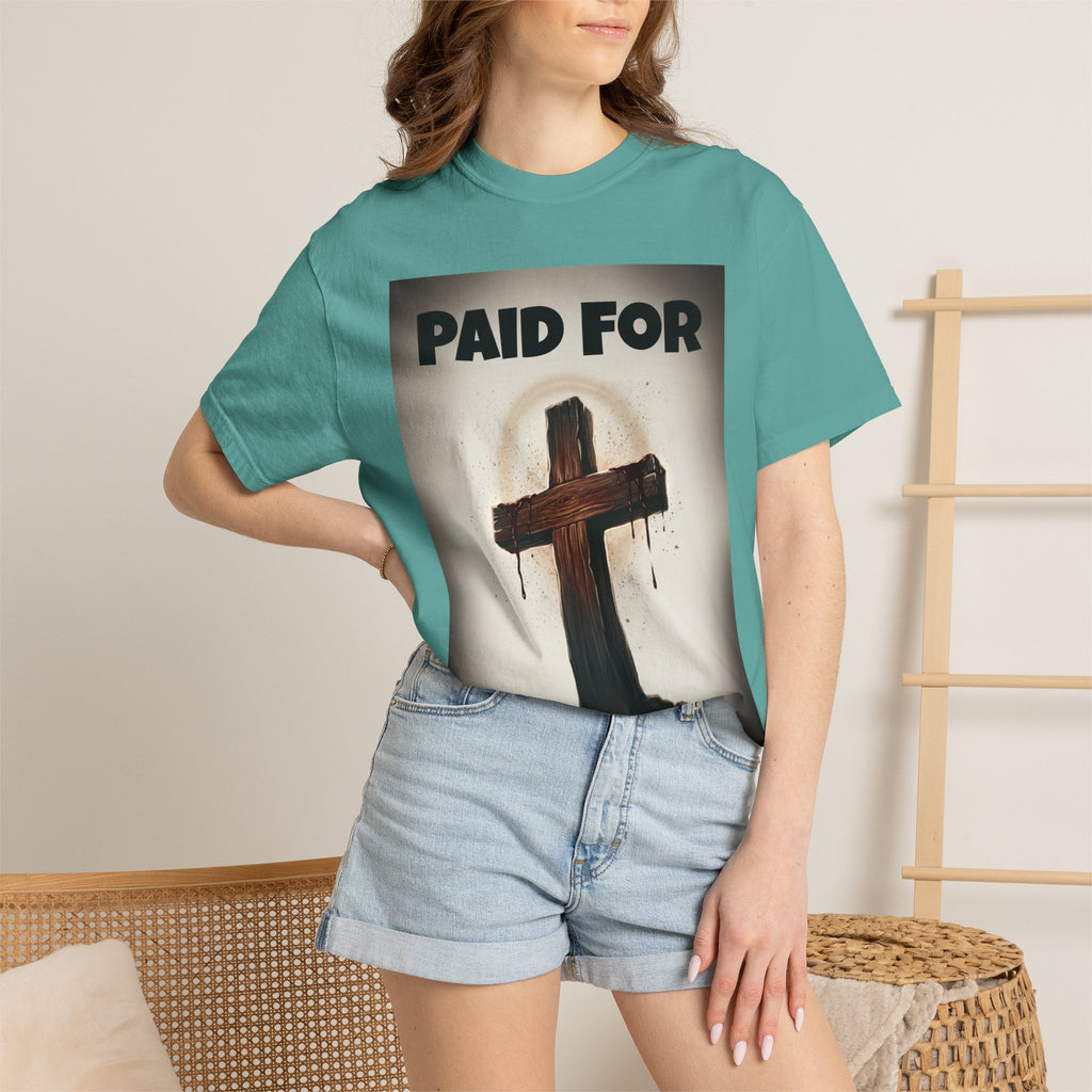 Paid For Cross T-Shirt — Christian Rom 10:13 Faith Tee