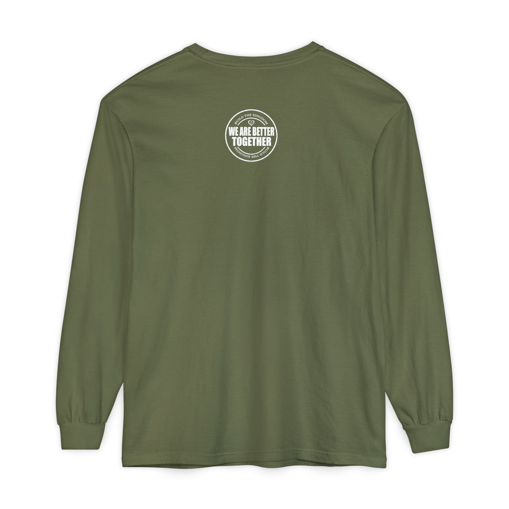 Together Cross Long Sleeve Tee — "We Are Better Together" Christian Graphic Shirt