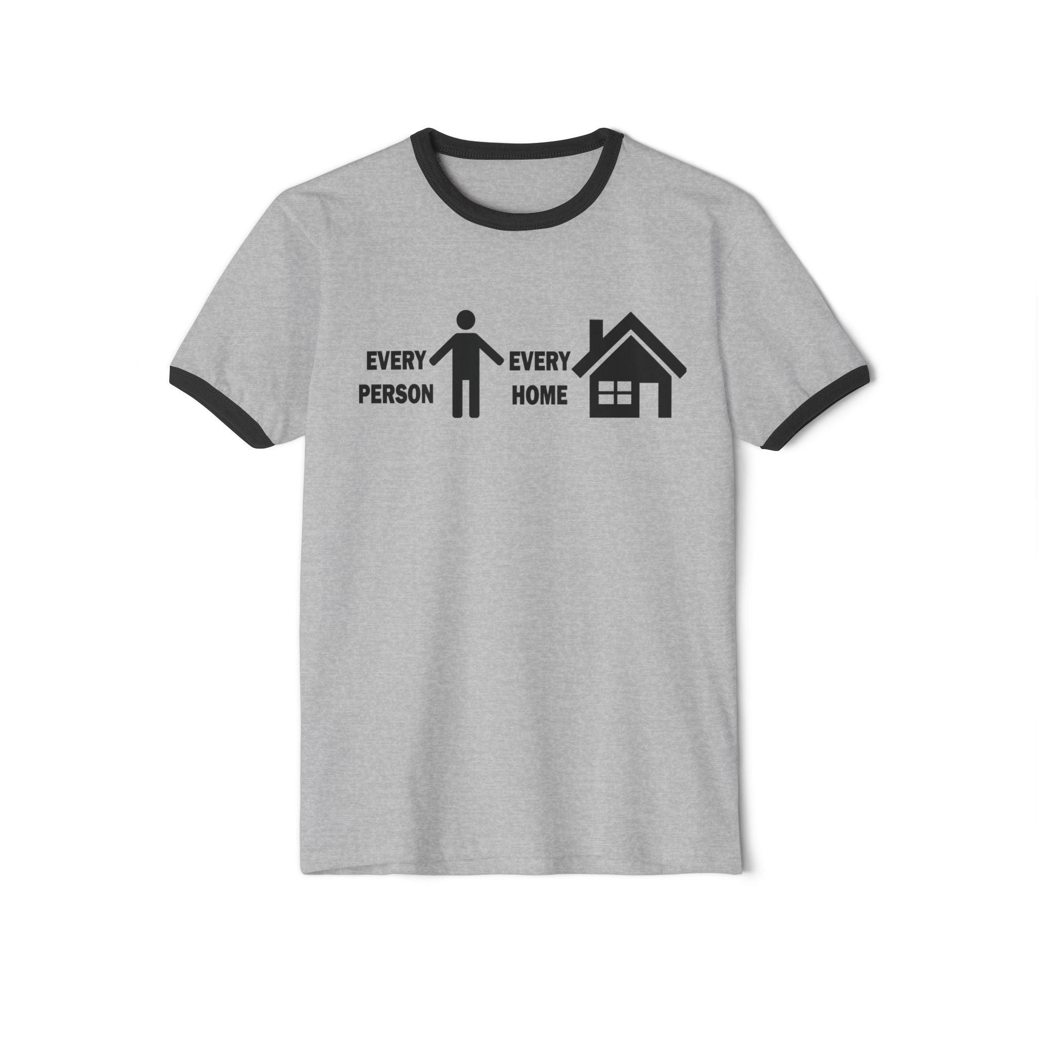 Every Person Every Home Ringer T-Shirt — "One Million Souls" Mission Tee